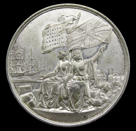 1862 International Exhibition London 41mm WM Medal - By Pinches