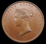 1862 International Exhibition 'For Services' 55mm Medal - By Wyon