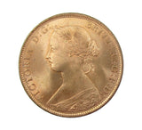 Victoria 1862 Halfpenny - UNC