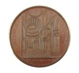 c.1840 St Paul's Cathedral 61mm Cased Medal - By Davis