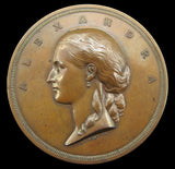 1863 Alexandra Of Denmark Entry Into London 77mm Medal - By Wyon