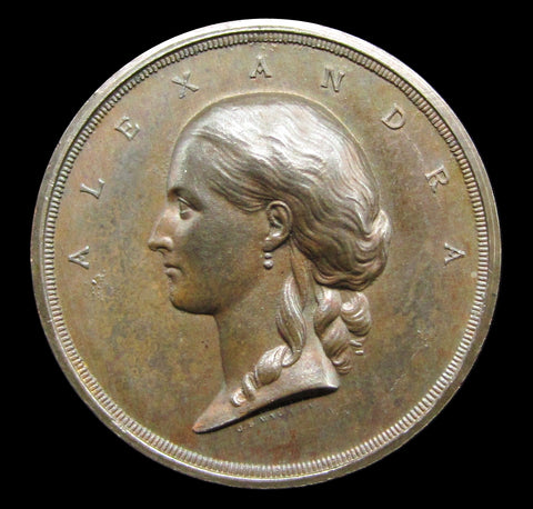1863 Princess Alexandra Entry Into London 17mm Medal - By Wyon