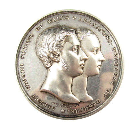 1863 Marriage Of Prince Of Wales & Alexandra 63mm Silver Medal