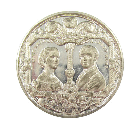 1863 Marriage Of Prince Of Wales Great Yarmouth 38mm Medal