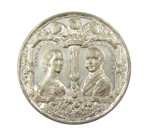 1863 Marriage Of Prince Of Wales Great Yarmouth 38mm Medal