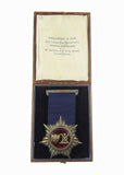 1865 New Blackfriars Bridge Foundation Stone Silver Badge - Cased