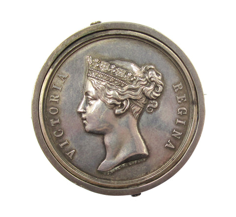 1865 Victoria 38mm Silver Prize Medal - By W.J Taylor