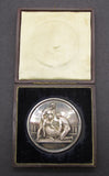 1850 St George's Hospital London 55mm Silver 'Hunter' Medal - By Wyon