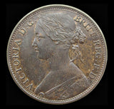 Victoria 1865/3 Penny - PCGS AU58