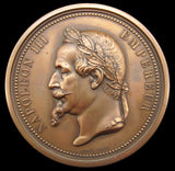 France 1866 Boulogne International Exposition 81mm Medal - By Dubois