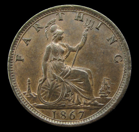 Victoria 1867 Farthing - EF
