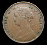 Victoria 1867 Halfpenny - GVF