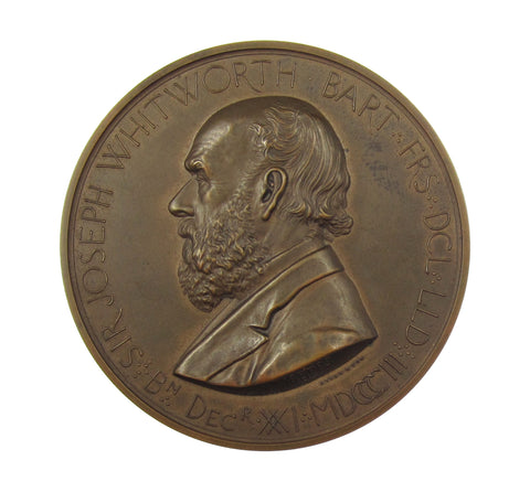 1868 Whitworth Scholarship 57mm Cased Medal - By Wyon