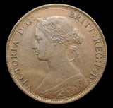 Victoria 1869 Halfpenny - GVF