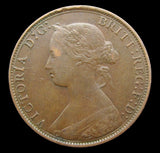 Victoria 1869 Halfpenny - NVF