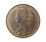 Victoria 1870 Halfpenny - EF