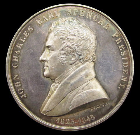 1845 Smithfield Club 49mm Silver Medal - By Wyon