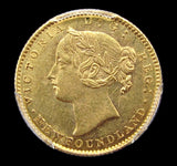 Canada Newfoundland 1870 $2 Two Dollars - PCGS AU58