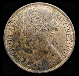 Victoria 1872 Penny - GVF+