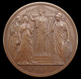 1872 Prince Of Wales National Thanksgiving 77mm Medal - By Wyon