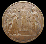 1872 Prince Of Wales National Thanksgiving 77mm Medal - By Wyon