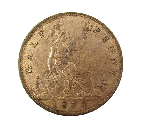 Victoria 1873 Halfpenny - F311 - NEF