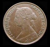 Victoria 1873 Halfpenny - EF