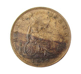 Victoria 1874 H Halfpenny - F318 - GVF