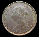 Victoria 1874 Halfpenny - Freeman 314 - GVF+
