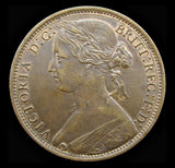 Victoria 1874 H Penny - Freeman 66 - EF