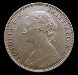 Victoria 1874 H Halfpenny - Freeman 318 - EF+