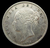 Victoria 1874 Halfcrown - VF