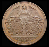 1874 Marriage Of Albert & Marie Of Russia 63mm Copper Medal