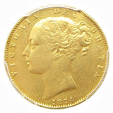 Victoria 1874 Sovereign - London Mint - PCGS XF