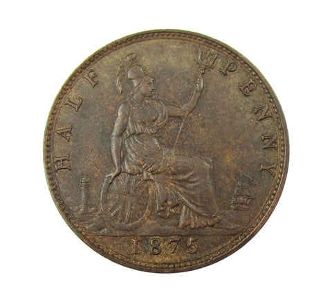 Victoria 1875 Halfpenny - F321 - NEF
