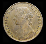 Victoria 1875 Halfpenny - EF