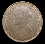 Victoria 1875 Halfpenny - Freeman 321 - EF