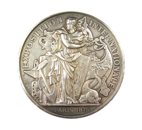 France 1875 Paris International Exposition 51mm Silver Medal