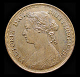 Victoria 1876 H Halfpenny - Freeman 328 - EF