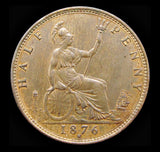 Victoria 1876 H Halfpenny - Freeman 328 - EF