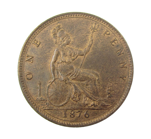 Victoria 1876 H Penny - EF