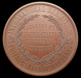 USA 1876 Philadelphia International Exhibition 76mm Medal