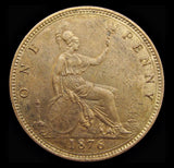 Victoria 1876 H Penny - GEF