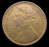 Victoria 1877 Penny - Freeman 91 - GVF