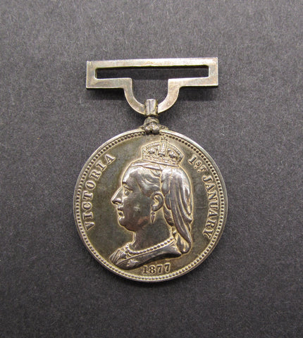 1877 Victoria Empress Of India 27mm Silver Medal