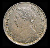 Victoria 1877 Halfpenny - EF