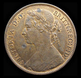 Victoria 1877 Penny - Freeman 91 - A/UNC
