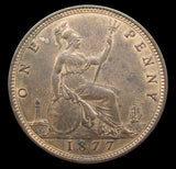 Victoria 1877 Penny - Freeman 91 - GVF