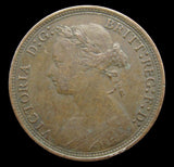 Victoria 1878 Halfpenny - Good Fine