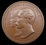 1879 Marriage Duke Of Connaught To Louise Of Prussia Medal - By Wyon